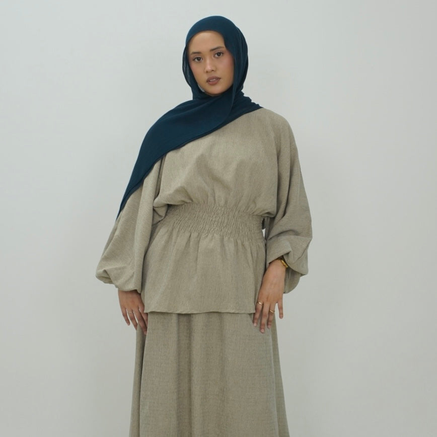 Rumi Skirt Set in Taupe