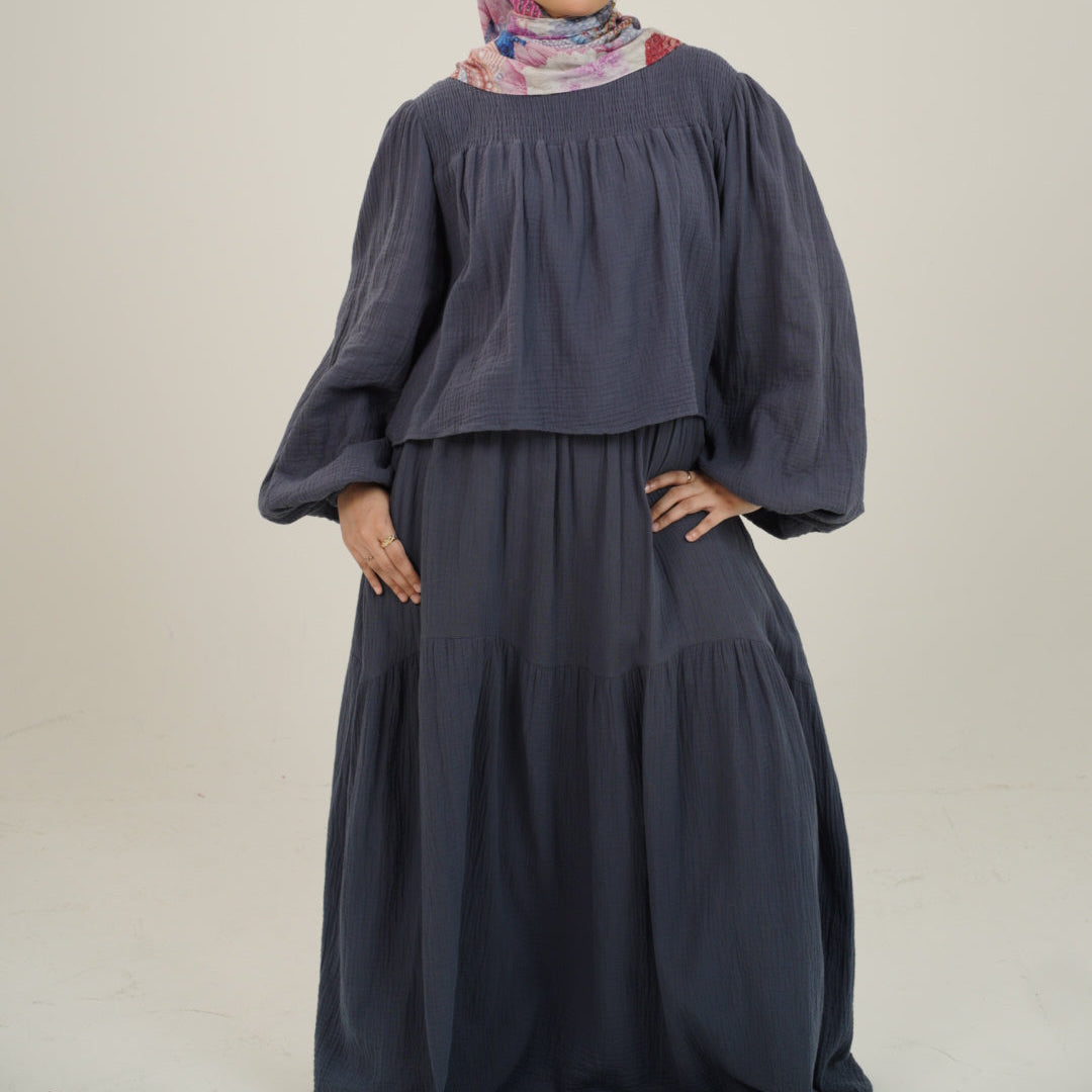 Cotton Sugar Skirt Set in cotton muslin
