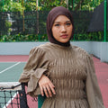 The SHood in Korean Chiffon - Mocha Brown