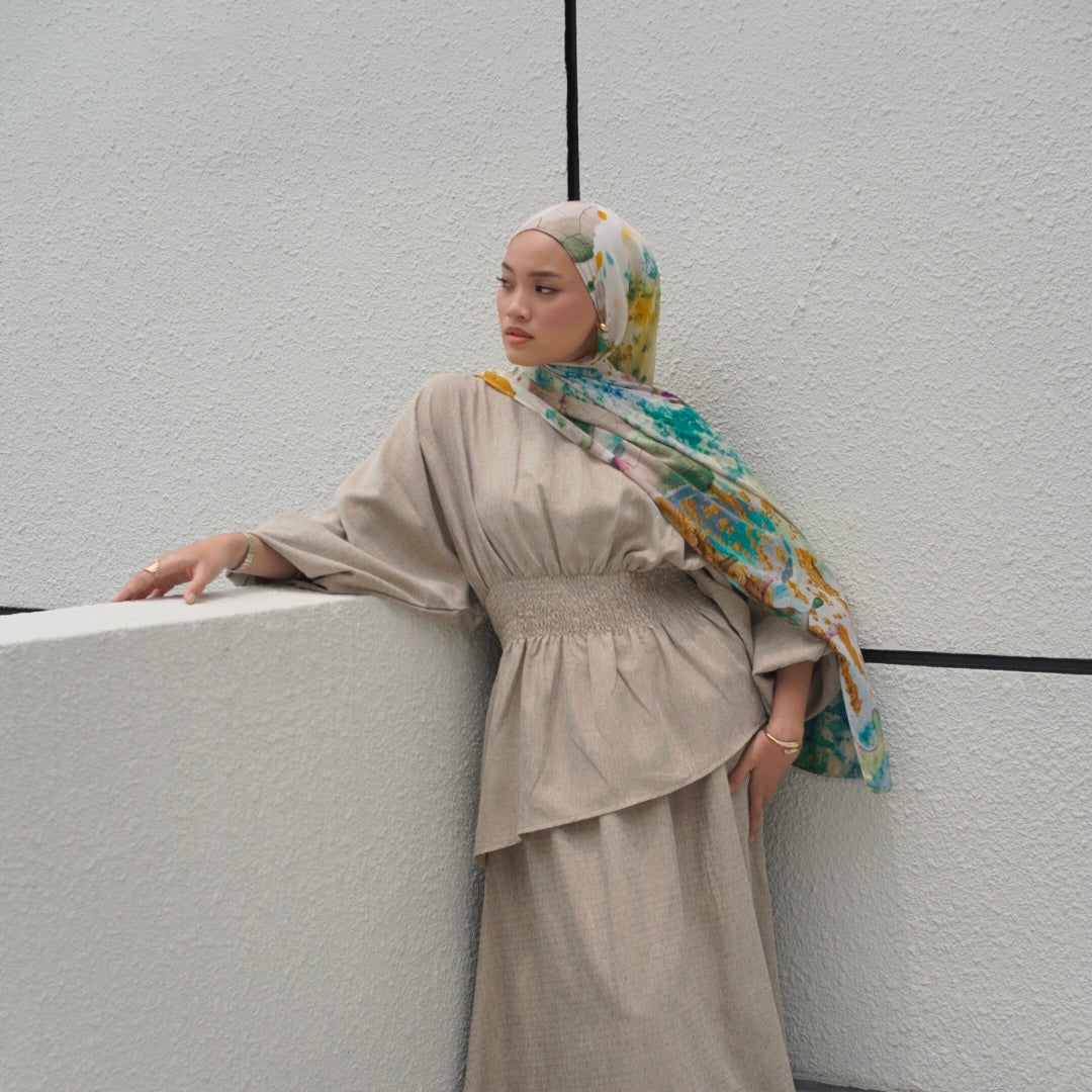 Rumi Skirt Set in Sage