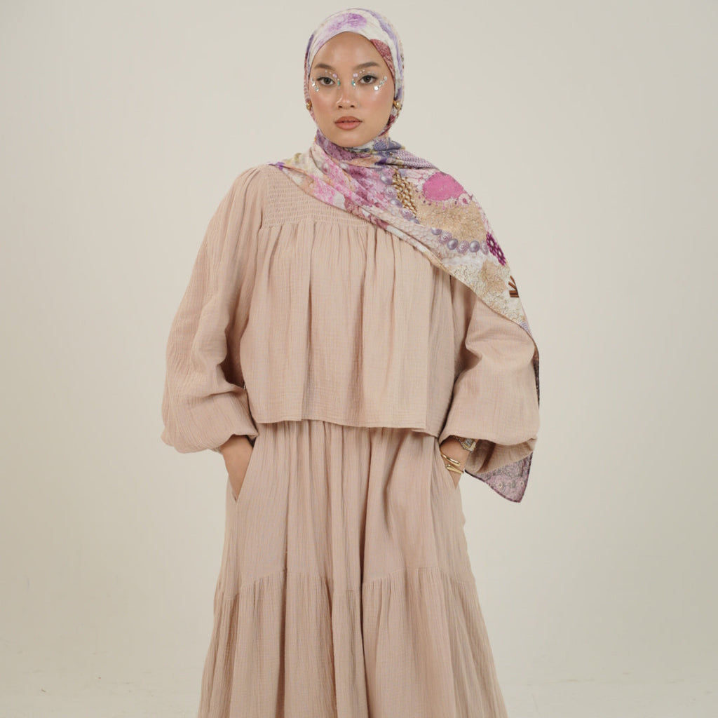 Cotton Sugar Skirt Set in cotton muslin