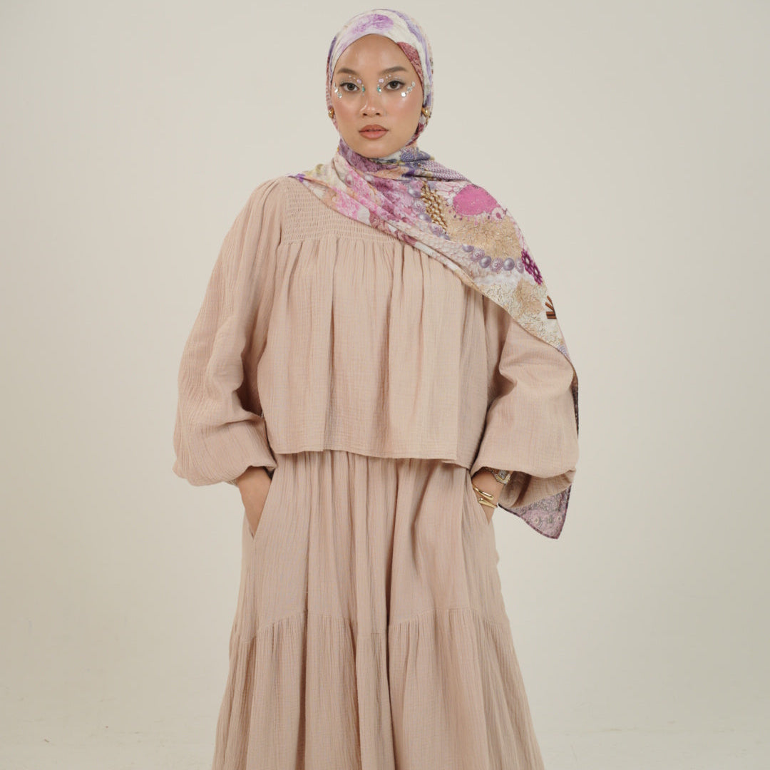 Cotton Sugar Skirt Set in cotton muslin