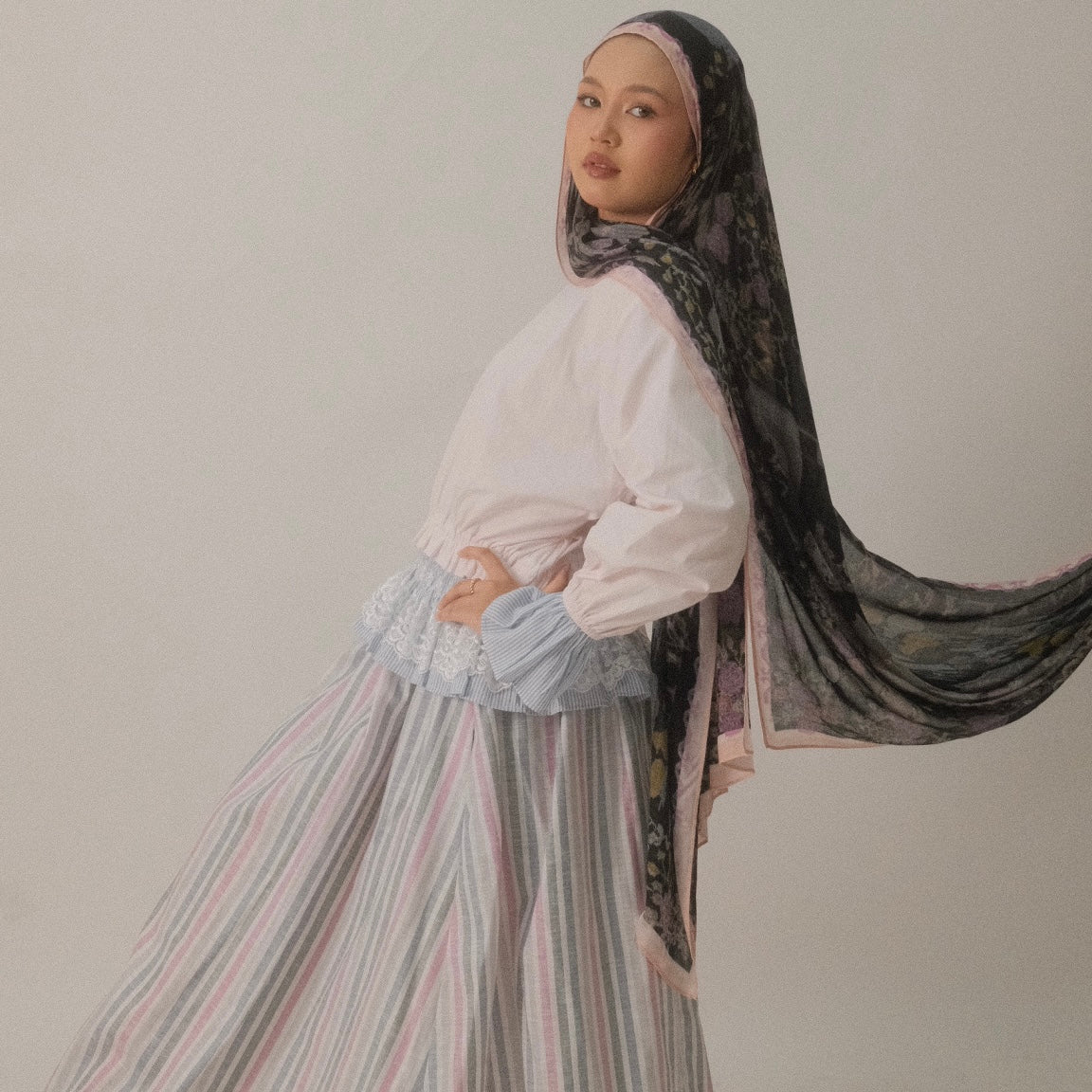 Twirl Pop Skirt Set - Petal Pirouette
