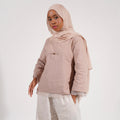 Élan linen blouse in Taupe