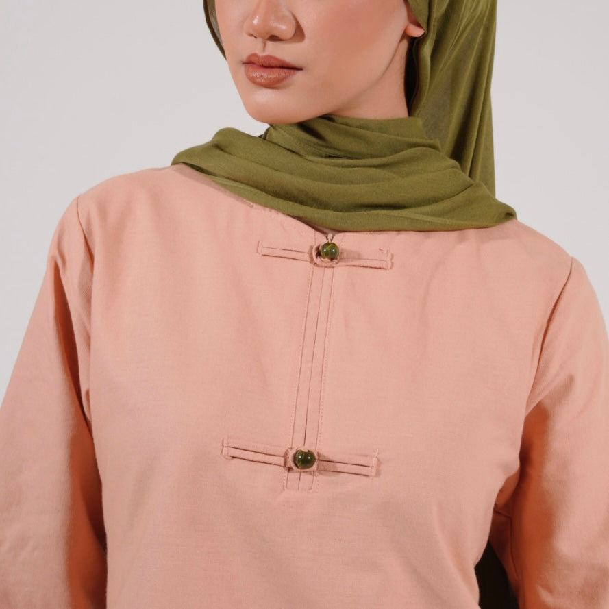 Élan linen blouse in Rose Peach