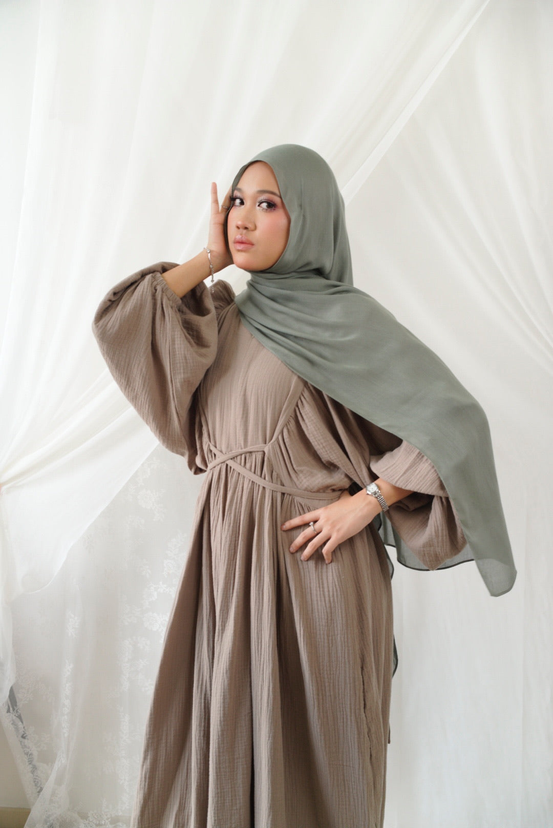 PO Glowmallow cotton muslin dress in 7 colours