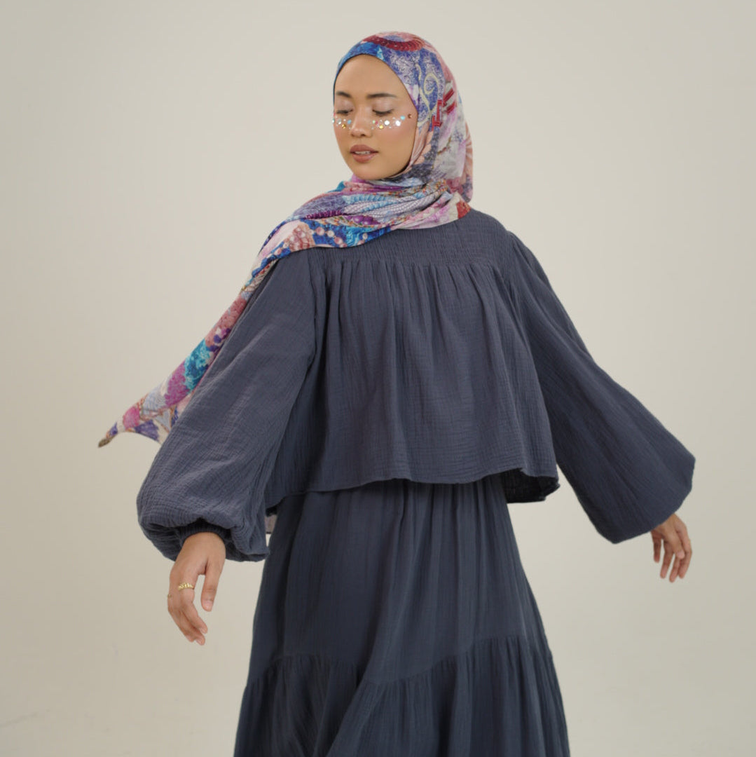 Cotton Sugar Skirt Set in cotton muslin