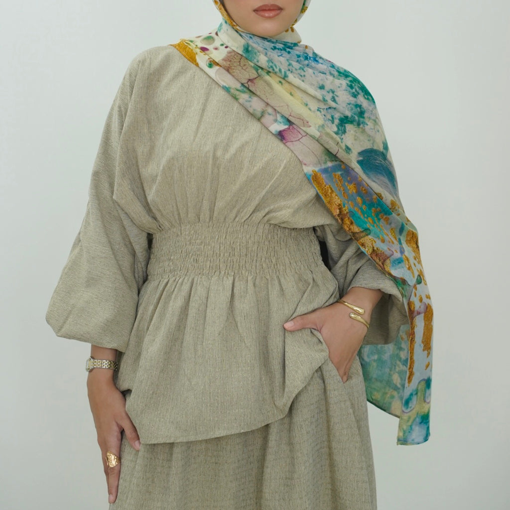 Rumi Skirt Set in Sage