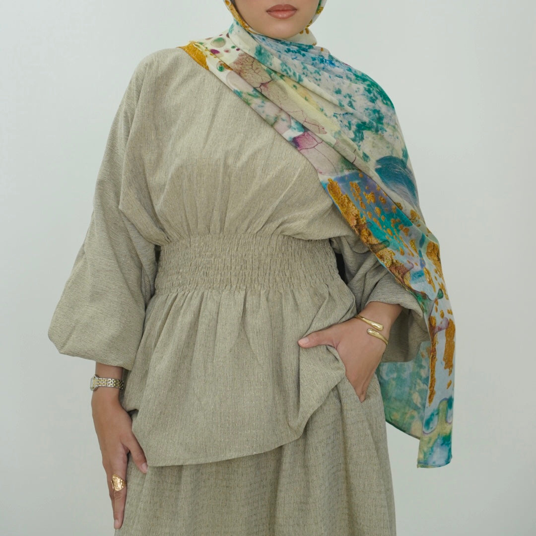 Rumi Skirt Set in Sage
