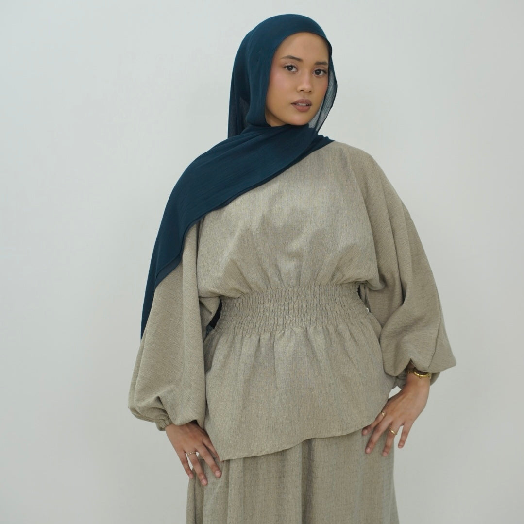Rumi Skirt Set in Taupe
